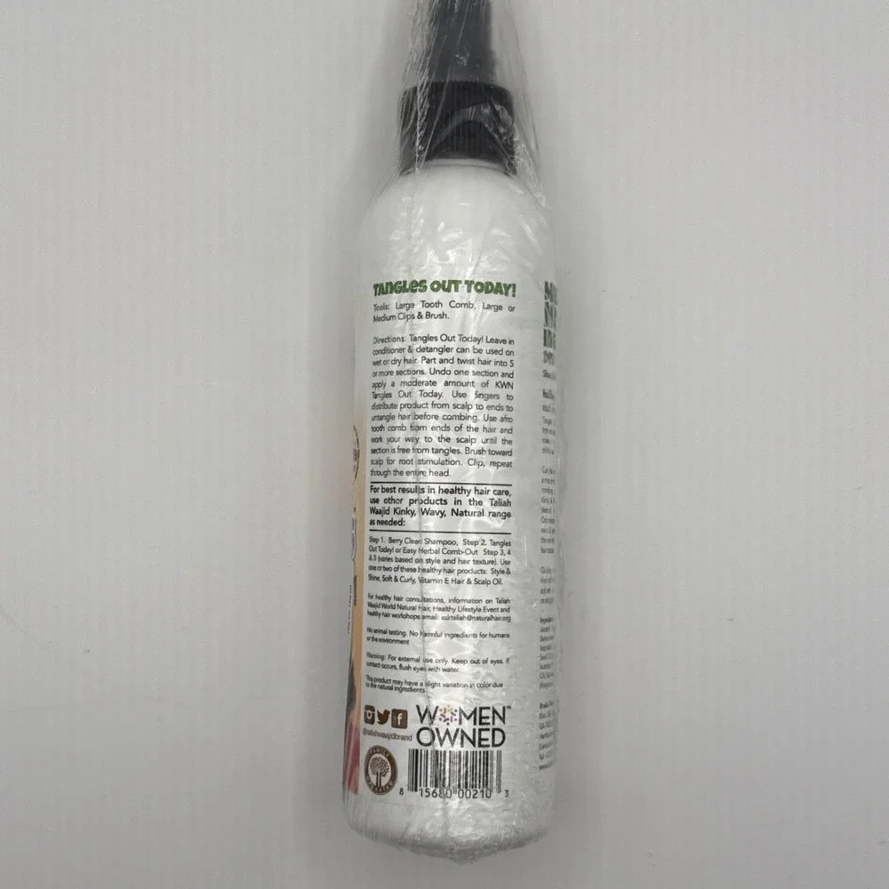 Taliah Waajid Kinky, Wavy,‎ Natural For Children Tangles Out Today! 8 Fl Oz